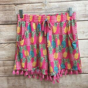 SIMPLY SOUTHERN PINEAPPLE PRINT SHORTS‎